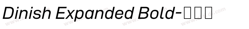 Dinish Expanded Bold字体转换